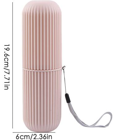 Travel Toothbrush Holder & Case - Multifunctional Toothbrush & Toothpaste Set for Camping Business Trips & School - Portable Rosa Storage Solution - Buy Online on GoSupps.com