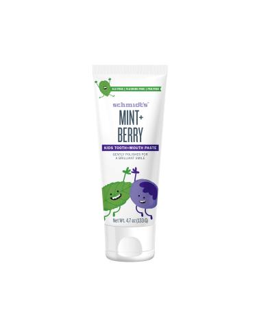 Schmidts Deodorant, Toothpaste Kids Mint Berry, 4.7 Ounce