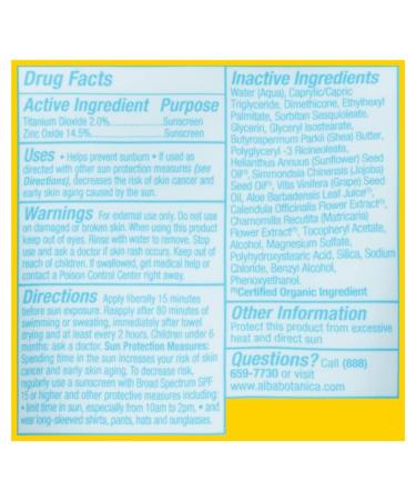 Alba Botanica Kids SPF 30 Mineral Sunscreen 4 oz - Fragrance Free - Buy Online on GoSupps.com