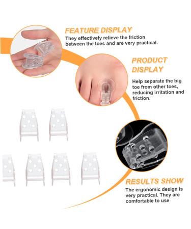 Lurrose Nail Tools - 3 Pairs Splitter & Protector for Men and Women - Orthopedic Bunion Splint and Thumb Separator - Buy Online on GoSupps.com