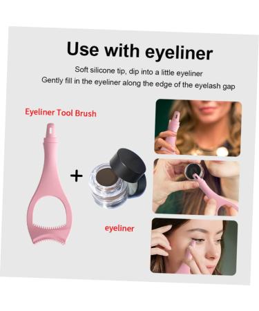 FRCOLOR 2pcs Eyeliner Auxiliary Artifact Cosmetology Supplies Eyeshadow Applicators Buddy Make up Cosmetic 15X4.5CMx2pcs Pinkx2pcs - Buy Online on GoSupps.com