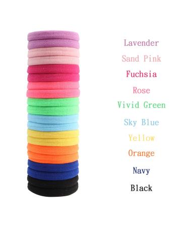 Seamless Hair Band Small Hair Ties - No Wrinkle Damage Ponytail Holders (4cm 10 Mixed Colors Set) - Perfect for Babies - Buy Online on GoSupps.com