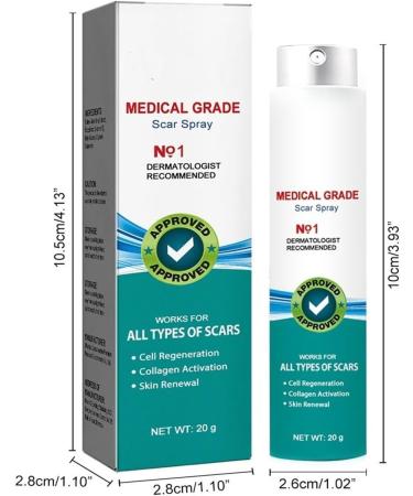 NETFEN Scar Remove Advanced Medical Grade Spray - 3 Bottles | Effective Treatment for Acne Scars, Dark Spots, and All Types of Scars - Buy Online on GoSupps.com