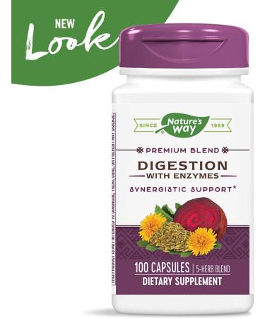 Nature's Way Digestion with Enzymes - 100 Capsules for Optimal Digestive Health - Buy Online on GoSupps.com