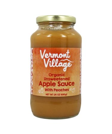 Vermont Village Peach Apple Sauce (Organic), 24 ounces