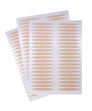 800PCS (400 Pairs) Single-Sided Lace Mesh Breathable No Trace Waterproof Invisible Double Eyelid Tape Stickers Natural Long-Lasting Sticky Self-Adhesive Double Eye Tape Tools for Make Up