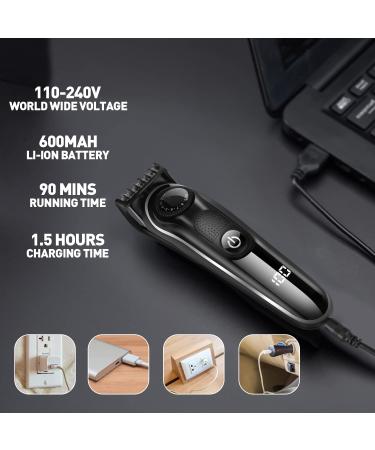 Zesuti Beard Trimmer for Men - 5 in 1 Grooming Kit with LED Display and Storage Case - Buy Online on GoSupps.com