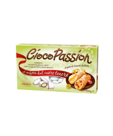 CRISPO Crispo Confetti Cioco Passion Cannolo Siciliano - Couleur blanche - 3 paquets de 1 kg 3 kg