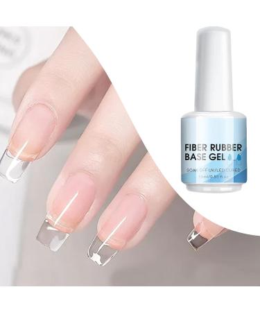 Clear Reconstructing Nail Gel | Repairing Gel Base with Fiber for Nail Extensions Quick Drying Manicure Accessories for Salon Travel and Home Use 15 ml - Buy Online on GoSupps.com