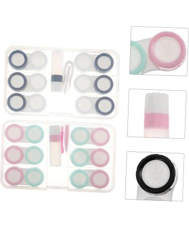 Lurrose 4-Piece Travel & Home Mini Eye Care Set - Eye Soak Remover with Creative Case & Lens Holder | Perfect for International Shipping - Buy Online on GoSupps.com