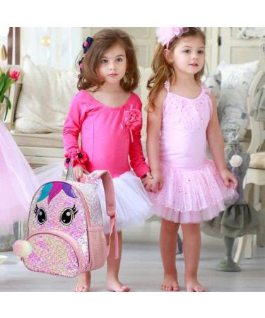 Toddler Backpack for Girls  12" Unicorn Sequin Kids Bookbag Unicorn Pink - Buy Online on GoSupps.com