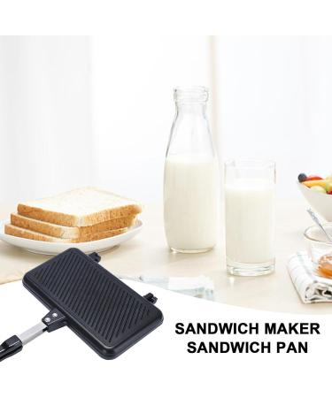 Durable Double-Sided Frying Pan Detachable Double-Sided Sandwich fry Pan Sandwich Baking Pan Double-Sided with Heat-Resistant Handles Non-Stick Double Sided Breakfast Sandwich Maker for Toast - Buy Online on GoSupps.com