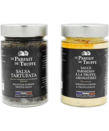 Lot 2x Parmesan and truffle sauce (5%) - 170g pot - Buy Online on GoSupps.com
