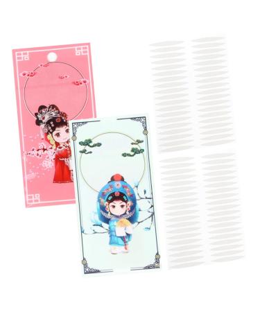 POPETPOP 2 Sets 2 sided tape eyelid tape for droopy eyes eye lift strips eyelid stickers for hooded eyes invisible eye lid lifters invisible eyelid lift strips double eyelid glue