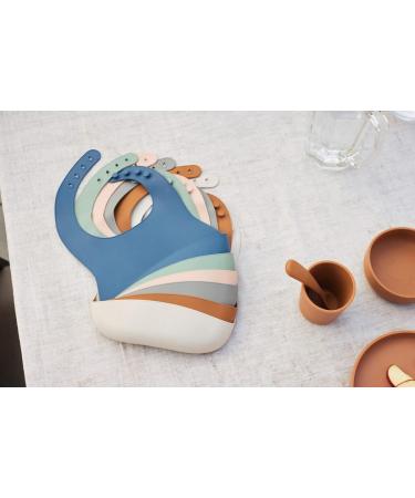 Jollein Waterproof Bib with Catch Tray - Pale Pink Nougat - One Size | Shop Internationally - Buy Online on GoSupps.com
