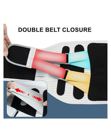 MDLIAN X-Large Lumbar Support Belt for Disc Herniation - Orthopedic Back Brace for Posture & Spine Decompression - Gray - Buy Online on GoSupps.com