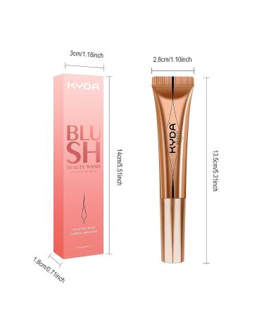 Ownest Beauty KYDA Blush Beauty Wand - Pearl Pink Shimmer Face Blush with Cushion Applicator for Natural Pearl Finish - Silky Smooth Creamy Formula - Lightweight Blendable Rouge Stick - Buy Online on GoSupps.com