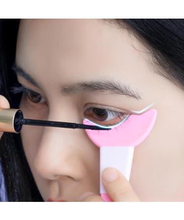Mascara Eyelash Defend Tool Eyelash Tool Mascara Shieldlash Applicator Tool Reusable Silicone Applicator Eyeliners Guard (Pink) - Buy Online on GoSupps.com