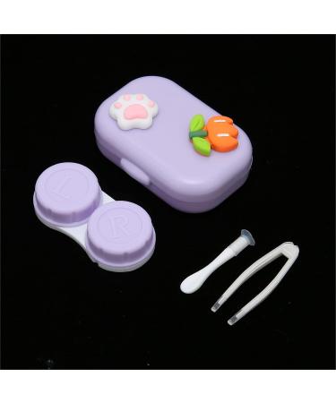 Buy Violet Portable Contact Lens Case | Waterproof & Dust-Resistant Lens Container for Travel | Sweet Cosmetic Storage Solution - Buy Online on GoSupps.com
