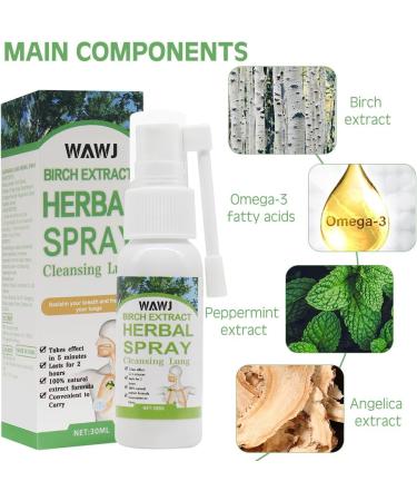 Herbal Lung Cleansing Spray - Powerful Herbal Cleaning & Repair Spray (2PCs) for Optimal Lung Support - International Shipping Available - Buy Online on GoSupps.com