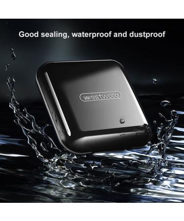 Portable Small Pill Box Organizer - 4 Compartment Travel Case for Vitamins and Medication - Waterproof and Cute Daily Pill Holder - Black - Buy Online on GoSupps.com
