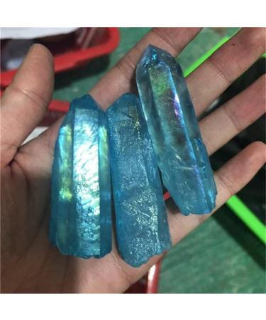 Natural Crystal Rough Natural Blue Aura Clear Quartz Raw Specimen Crystal Stone for Home Decoration - Stones - - (Color: Pink Size: 40-70mm) - Buy Online on GoSupps.com
