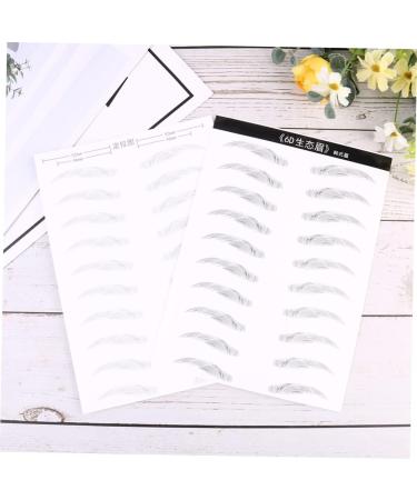 Ipetboom 2 Pairs Black Stickers Brow Tatoo Eyebrow Makeup Tools Eyebrow Stickers 6d Patch Artificial - Buy Online on GoSupps.com
