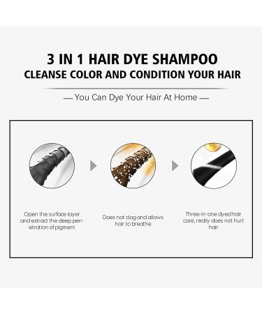 Natural Coffee Hair Color Shampoo - Instant Dye for Men & Women - Long Lasting 500ML - Safe & Easy to Use - Buy Online on GoSupps.com