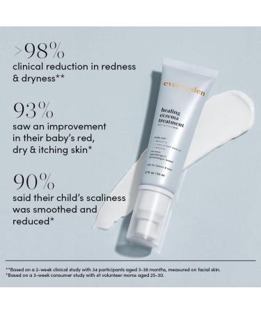 Evereden Healing Eczema Treatment 1.7 fl oz | Plant Based Eczema Cream for Babies, Kids, and Adults | Fragrance-Free Formula - Buy Online on GoSupps.com