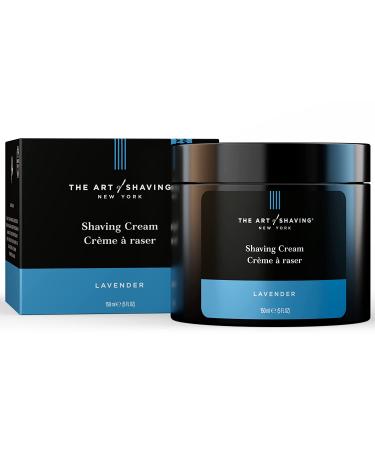 The Art of Shaving Lavender Shaving Cream 5 Fl Oz - Clinically Tested for Sensitive Skin, Protects Against Razor Burn - Buy Online on GoSupps.com