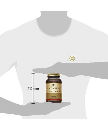 Solgar B-Complex Stress Formula - Fatigue Nervous System - Vitamin B Complex (B1 B2 B3 B5 B6 B8 and B12) Brewer's Yeast and Vitamin C - Food Supplement - Bottle of 90 Tablets - Buy Online on GoSupps.com