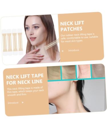 Housoutil 4pcs Neck Lift Stickers Lifting Belt Neck Skin Care Supply Neck Skin Lifting Sticker Nursing Belt 20.5x4cm As Shown - Buy Online on GoSupps.com