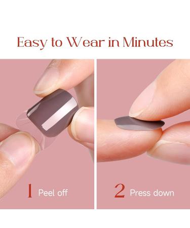 LitBear French Manicure Press On Nails Kit - 60 Pcs, Pre-Applied Jelly Glue, Salon-Quality Results in Minutes, Long-Lasting, 12 Sizes for Women - Buy Online on GoSupps.com