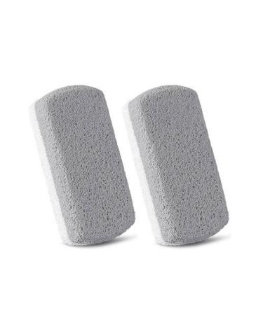 Cuhza 2 pieces of double -sided pumice for feet pedicure stones foot pumice for hard skin on feet and body peeling and smoothing of the skin (white gray)