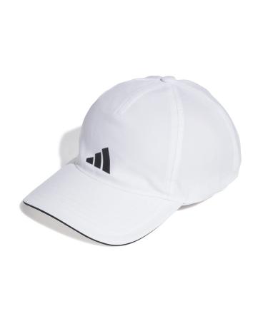 adidas Unisex Hat Aeroready Training Running Baseball Cap One Size white/black/black