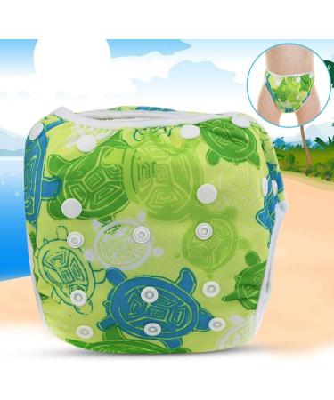 Garosa Swim Diaper Baby Infant Snap Adjustable Waterproof Swimsuit Diaper Reusable Summer Swim Nappy Training Pants for Boys Girls Swimming Lessons Free Size(Tortoise) Diapers and Diapers - Buy Online on GoSupps.com