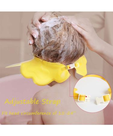 Adjustable Silicone Baby Shower Cap | Protects Eyes and Ears | for Infants, Toddlers, Kids | Yellow - Buy Online on GoSupps.com