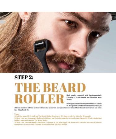 Jane Choi Beard Growth Kit: Beard Grooming Tools for Rapid Growth and Thickening - Activator Serum, Roller, Comb - Buy Online on GoSupps.com