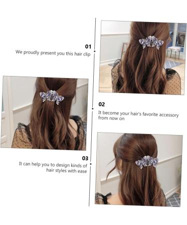 DOITOOL Hairpin Hair Jewels for Women Wedding Hair Clips for Brides Back Hair Barrette Retro Hair Barrette Keychain Comb Women Hair Accessories Back Hair Clip Miss Purple Spring Zinc Alloy - Buy Online on GoSupps.com