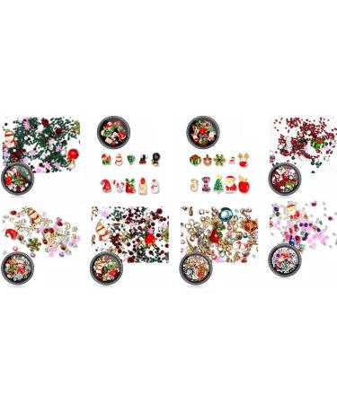 Dwqnvf Nail Colorful Nail Christmas Rhinestone Series 3D Manicure Nail Art Decor DIY Rivet Studs Pearl Jewelry SD-01 - Buy Online on GoSupps.com