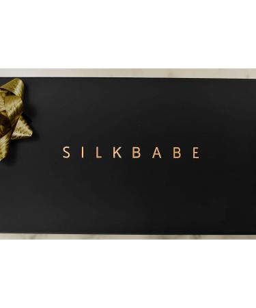 SILKBABE Silk Sleeping Mask - Pure Mulberry Silk Eye Mask for Sleeping Travel Yoga Shift Worker Beauty Rest - 3D Contoured Eye Cover Infused with Hyaluronic Acid Adjustable Strap Luxury Gift Box - Buy Online on GoSupps.com