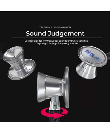 Buy MDF Instruments Tiberius Panther ProCardial Stethoscope - Lightweight Titanium Dual Head Black Chestpiece Adult - International Shipping Available - Buy Online on GoSupps.com