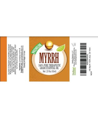 Healing Solutions Frankincense & Myrrh Essential Oil Combo Pack | Therapeutic Grade Organic 10ml - Buy Now for International Shipping - Buy Online on GoSupps.com