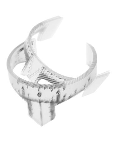 Balacoo Eyebrow Ruler Stencils 10pcs Eyebrow Design Ruler Measuring Instrument Cosmetic Brow Ruler Sticker 22x5cm White