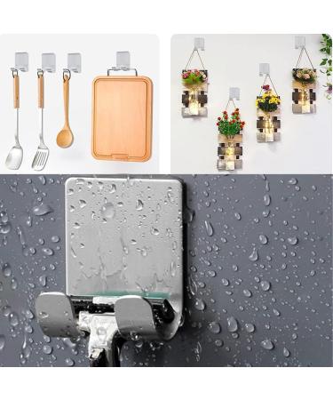 YISIFEINUO 5 Pack Razor Holder Hooks - Self-Adhesive Stainless Steel Storage Hooks for Bathroom & Kitchen | Durable Shower Hooks - Buy Online on GoSupps.com