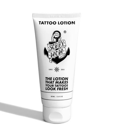 Sorry Mom Tattoo Lotion & Aftercare Tattoo Cream - Tattoo Brightener & Moisturizer Balm to Revive Old Ink - Tattoo Lotion for Color Enhancement - Tattoo Brightening Cream - Daily Tattoo Care 3.4oz