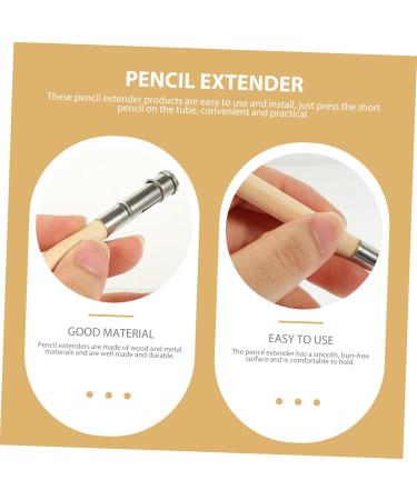 Lurrose Artistic Pencil Holders 24 pcs Colored Single Short Sketch Durable Wooden Lengtheners Supplies Goldfish Assorted Diy - Buy Online on GoSupps.com