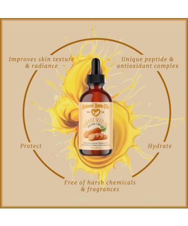 Natural Born Oils Carrot Seed Oil 8oz Organic Cold-Pressed High in Carotene Skin Elasticity Enhancer Hair Strengthener - Buy Online on GoSupps.com