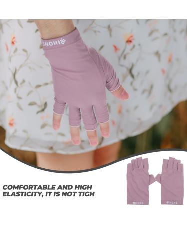FOMIYES 1 Pair Uv Gloves Sun Protection Gloves Outdoor Hiking Gloves Manicure Gloves Uv Protection Uv Gel Gloves Nails Gel Nail Gloves Major Women's Lamp Fabric As Shown - Buy Online on GoSupps.com