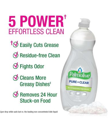 Palmolive Ultra Liquid Dish Soap - Pure & Clear 4 Count 130 Fl Oz | Buy Online | Fast International Shipping - Buy Online on GoSupps.com